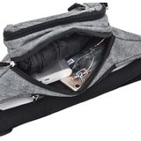 Pure Color Multi-function Pockets Waterproof Chest Bag Waist Crossbody Sports Bag (Purple)