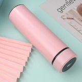 Smart Temperature Display 304 Stainless Steel Vacuum Flask Creative Business Cup For Male And Female Students  Style:High-quality(Pink)