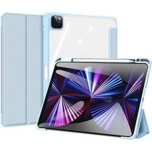 DUX DUCIS TOBY Series Shockproof PU Leather + PC + TPU Horizontal Flip Case with Holder & Pen Slot & Sleep / Wake-up Function For iPad Pro 11 (2021) & (2020)(Blue)