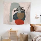 Fabric Tapestry Exaggerated Abstract Style Hanging Background Covering Cloth  Size: 150x130cm(Illustration 07)