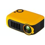 TRANSJEE A2000 320x240P 1000 ANSI Lumens Mini Home Theater HD Digital Projector  Plug Type: UK Plug(Yellow)
