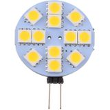 G4 12 LEDs SMD 5050 144LM 2800-3200K Stepless Dimming Energy Saving Light Pin Base Lamp Bulb  DC 12V(Warm White)