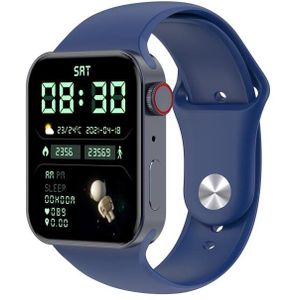 IWO7 1.82 inch Color Screen Smart Watch IP68 Waterproof Support Bluetooth Call/Heart Rate Monitoring/Blood Pressure Monitoring/Blood Oxygen Monitoring/Sleep Monitoring(Blue)