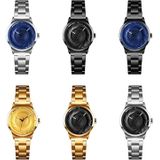 SKMEI 9210 Ladies Business Watch Simple 3D Dial Quartz Watch(Gold)