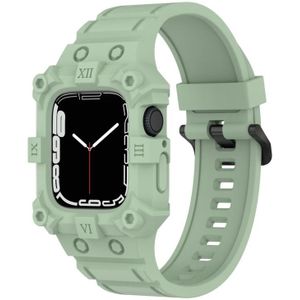 Geïntegreerde siliconen horlogeband voor Apple Watch Series 7 45 mm / 6 & SE & 5 & 4 44 mm / 3 & 2 & 1 42 mm