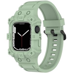 Gentegreerde siliconen horlogeband voor Apple Watch Series 7 45 mm / 6 & SE & 5 & 4 44 mm / 3 & 2 & 1 42 mm