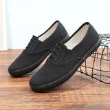 LuTai Men Loafers Rubber Zool Schoenen Ademende Slijtvaste Casual Schoenen  Maat: 41 (2016 Zwart)