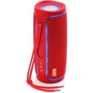 T&G TG288 TWS Portable LED Light Bluetooth Speaker(Red)