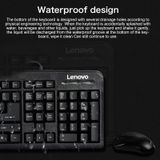 Lenovo KM4800 Simple Wired Keyboard Mouse Set  Matte Version (Black)