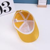 C0538 Color Embroidery Letters Children Baseball Cap Peaked Cap  Size: 50cm Adjustable(White)