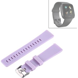 For Fitbit Versa Simple Fashion Silicone Watch Strap(Light Pink)