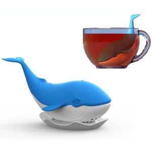 2 PCS Silicone Whale Tea Infuser Tea Bag Tea Strainer Travel Tea Leaking Tea Set(Colorful Box)