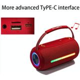 T&G X360 20W RGB Kleurrijke Bluetooth-luidspreker Draagbare buiten 3D-stereoluidspreker