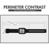 SKMEI 1866 vierkant groot scherm mannen stalen riem multifunctioneel nachtlampje wekker horloge (rosé goud zwart machine)