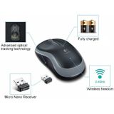 Logitech M186 Wireless Mouse Office Power Saving USB Laptop Desktop Computer Universal(Black Grey)