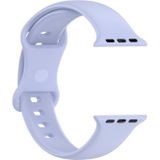 Silicone Replacement Watchbands  Size: Large Size For Apple Watch Series 7 & 6 & SE & 5 & 4 40mm  / 3 & 2 & 1 38mm(Violet)