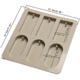 Aromatherapy Wax Handmade Soap Silicone Mold  Specification:Three Rectangle Three Oval