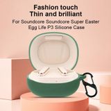 Pure Color Bluetooth-oortelefoon siliconen hoesje voor Anker Soundcore Life P3