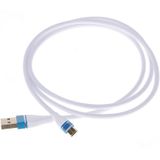 Nylon Weave Style USB to Micro USB Data Sync Charging Cable  Cable Length: 1m  For Galaxy  Huawei  Xiaomi  LG  HTC and Other Smart Phones (White)