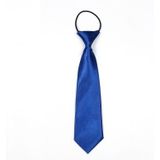 10 PCS Solid Color Casual Rubber Band Lazy Tie for Children(Blue)