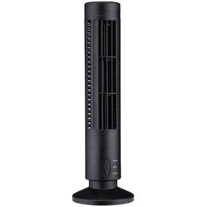 Tower Type USB Electric Fan Leafless Air-conditioning Fan(Black)