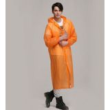 Disposable  PEVA Environment Transparent Raincoat Outdoor Hiking Siamese Raincoat(Orange)
