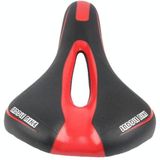 Mountain Bike Saddle Road Bike Folding Car Seat Cushion Cycling Equipment  Colour: Black Red(No Standard)