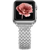 Hart Diamond Metal Watch Band voor Apple Watch Series 7 45 mm / 6 & SE & 5 & 4 44mm / 3 & 2 & 1 42 mm