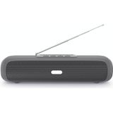 NewRixing NR-2027FM TWS Soundbar Bluetooth Speaker with Mobile Phone Holder & Antenna(Grey)