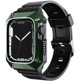 Voor Apple Watch SE 2023 44 mm pc-robuuste behuizing Geïntegreerde TPU-horlogeband