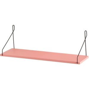 Pink Soft Sister Girl Heart Wall Hanging Rack Bedroom Decoration Holder without Nail  Size:Large