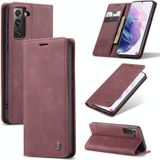 For Samsung Galaxy S30 / S21 CaseMe 013 Multifunctional Horizontal Flip Leather Case with Holder & Card Slot & Wallet(Wine Red)