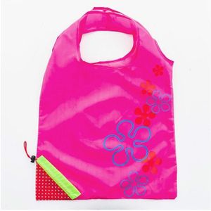 2 PCS Creative Strawberry Shopping Reusable Folding Reusable Grocery Shopping Bag(Rose Red)