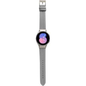 Voor Samsung Galaxy Watch5 40 mm / 44 mm gegroefde lederen horlogeband