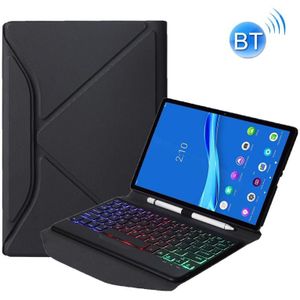 BM10S Backlight Edition Diamond Texture Afneembare Bluetooth Toetsenbord Lederen Case met pen Slot & driehoekige rugsteun voor Lenovo Smart Tab M10 HPD Plus TB-X606F 10 3 inch