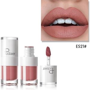 Liquid Matte Lipstick Waterproof Red Lip Makeup Long Lasting Lip Tint(E521)