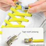 4 sets SLK28 metalen magnetische gesp Elastische gratis gebonden veters  stijl: gouden magnetische gesp