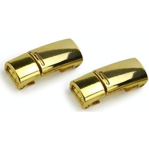4 sets SLK28 metalen magnetische gesp Elastische gratis gebonden veters  stijl: gouden magnetische gesp
