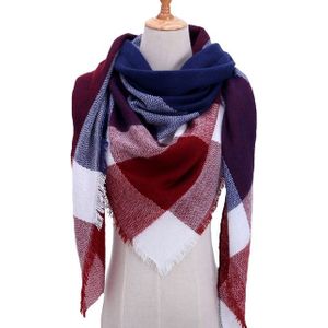 Spring Winter Knitted Scarf Neck Plaid Pashmina Warm Scarves Shawls Lady Wrap(B7)