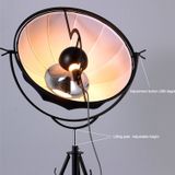 Satellite Studio Tripod Floor Lamp Living Room Bedroom  CN Plug  Size:L(Flower Color)