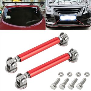 2 PCS Car Modification Adhesive Surrounded Rod Lever Front and Rear Bars Fixed Front Lip Back Shovel  Length: 7.5cm (Red)