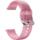 For Samsung Galaxy Watch4 Classic 42/46mm Silicone Watch Band(Rose Red Glitter)