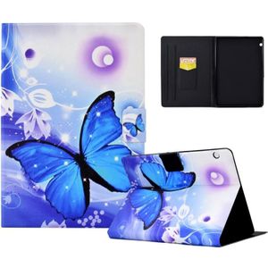 Voor Huawei MediaPad T5 Electric Pressed TPU lederen tablethoes (blauwe vlinder)