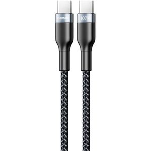 REMAX RC-174C PD 100W USB-C / Type-C to USB-C / Type-C Sury 2 Fast Charging Data Cable  Cable Length: 1m (Black)