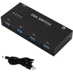 VGA Switcher with Four Inputs and One Output Computer VGA Video Converter