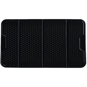 2 PCS R-1337 Multifunctional Folding Bracket Car Center Console Adhesive Bracket Mobile Phone Anti-Slip Mat Storage Mat(Black )