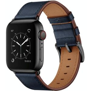 Klassieke koeienhuid lederen horlogeband voor Apple Watch-serie 8 & 7 41 mm / SE 2 & 6 & SE & 5 & 4 40 mm / 3 & 2 & 1 38 mm