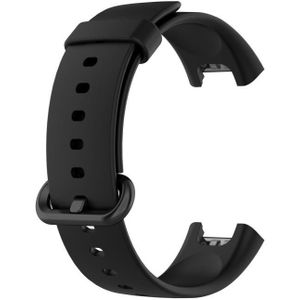 For Xiaomi Watch Mi Watch Lite / Redmi Watch Silicone Sports Wristband(black)