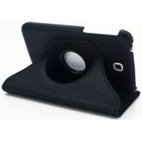 360 Degrees Rotation Litchi Texture Leather Case with Holder for Galaxy Tab 3 (7.0) / P3200 / P3210(Black)