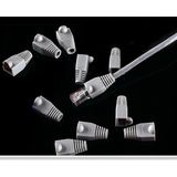 Network Cable Boots Cap Cover for RJ45  Grey (500 pcs in one packaging  the price is for 500 pcs)(Grey)